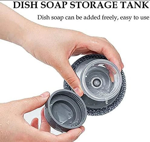 Soap-Dispense Kitchen Scrub Brush